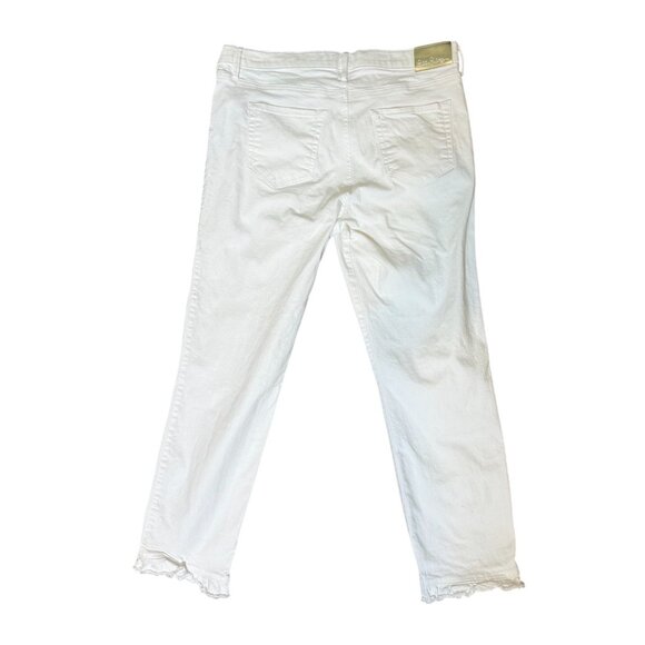 Lilly Pulitzer White Skinny Ankle Jeans Size 14 – Classic Resort Wear Denim - Picture 3 of 9